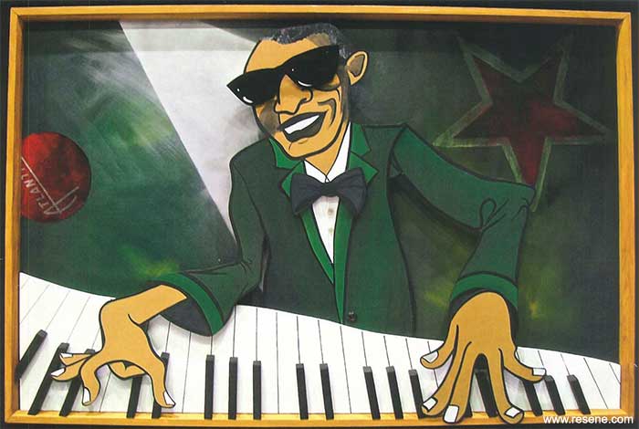 Jazz Joe’s Bar mural entry in the Resene Mural Masterpieces competition