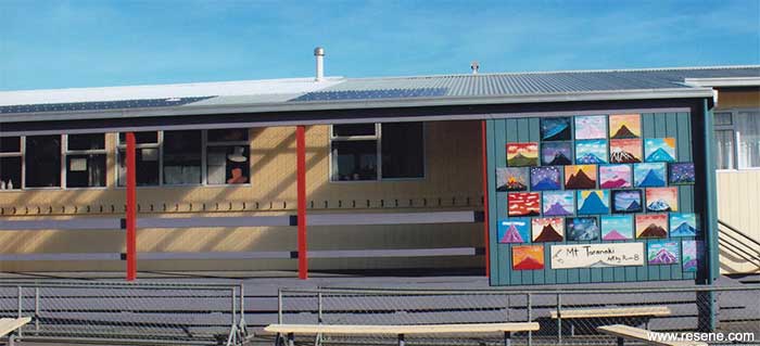 Puketapu School mural entry in the Resene Mural Masterpieces competition