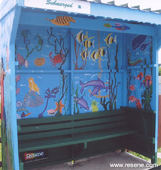 Bus stop Mural