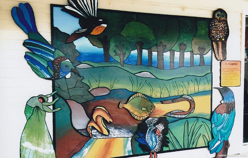 Te Kao School mural