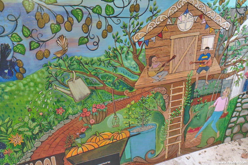 Rangiuru School mural design