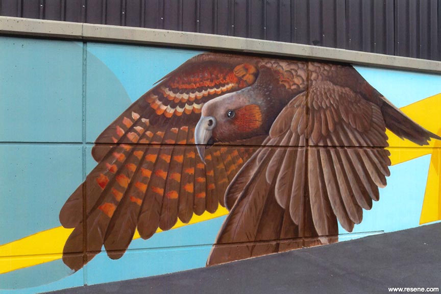 Central Park Substation Wall mural - bird detail
