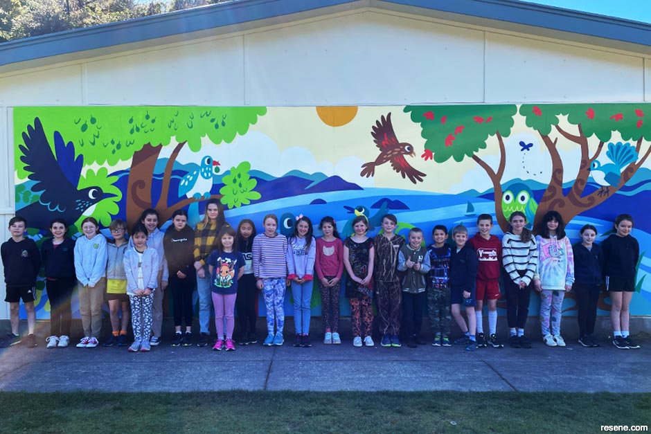 Normandale School mural