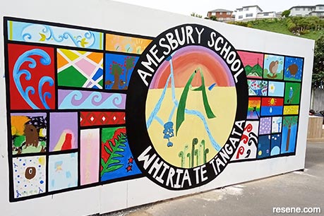 Amesbury School mural