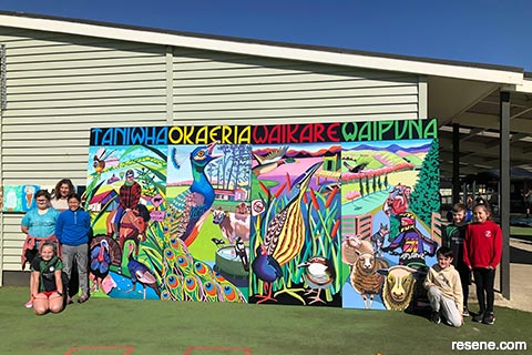 Waerenga School - mural