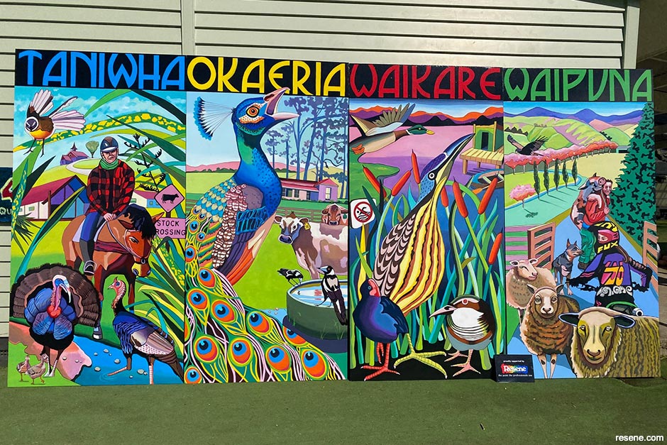 Taiao o te rohe – local environment mural theme
