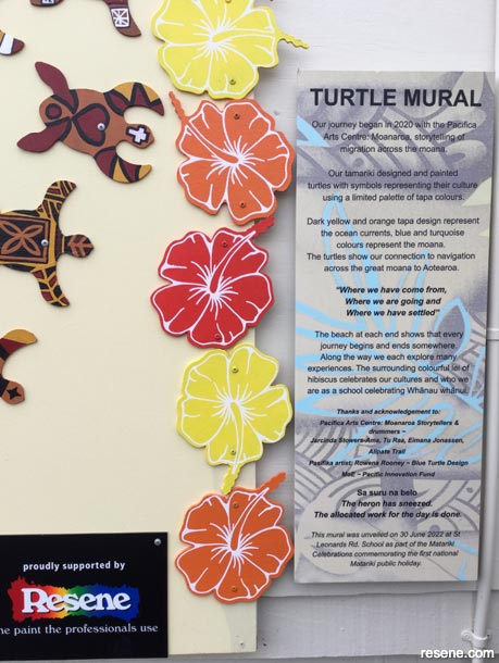 Pasifika turtles mural - 2