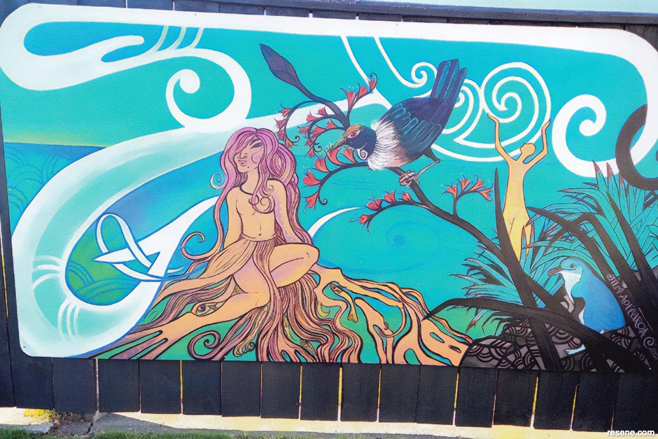 Meeanee Playgroup mural - Jil of Aotearoa