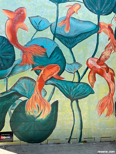 Koi Fish mural - 2