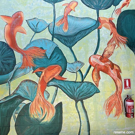 Koi Fish mural