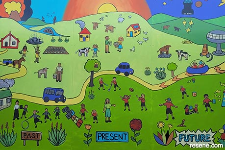 Ngakuru School mural
