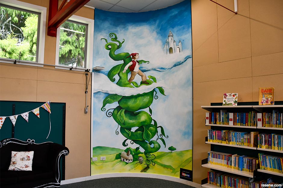Jack and the Beanstalk mural