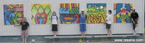  Netherton School mural  artists