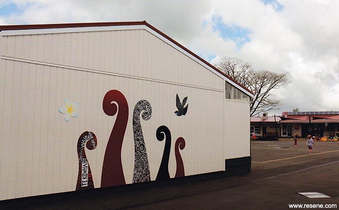 Te Kowhai School mural