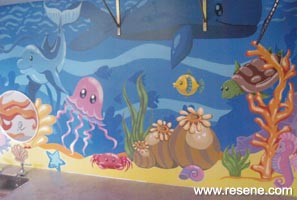 Genorchy Playgroup mural - under the sea