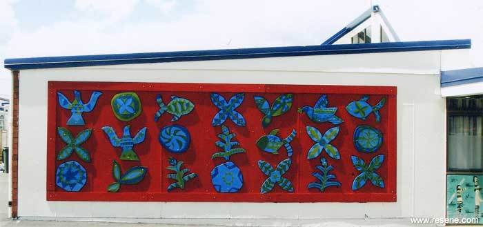 Edendale School's Pacifika mural
