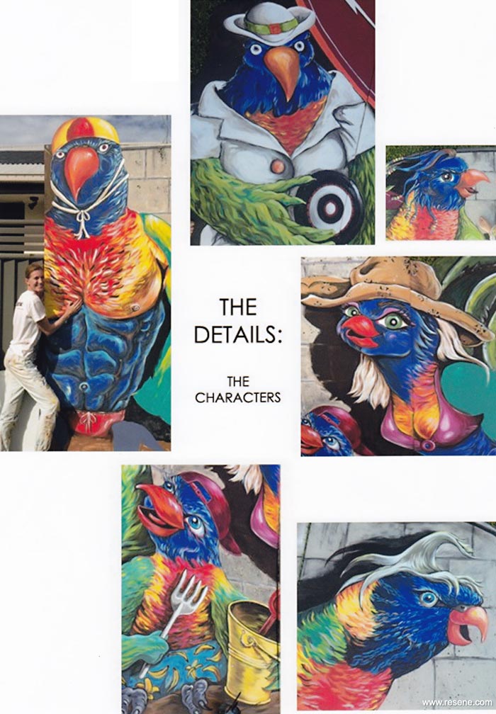 Mural photo - The Deails: the characters
