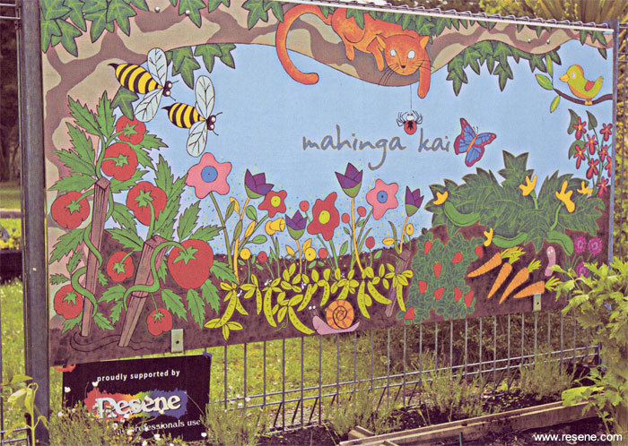 Mural Masterpieces Kaniere Playcentre vegetable garden mural