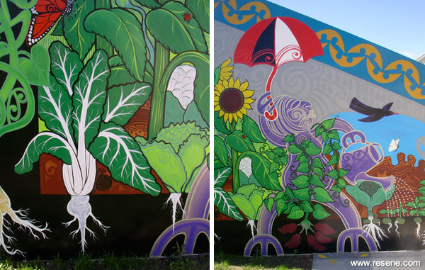 Mural Masterpieces Frimley Primary School gardening mural