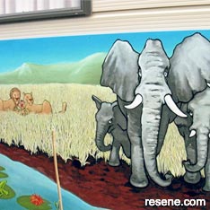 Oaklands School - toy library mural