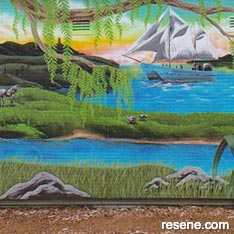 Pukeoware Hall mural