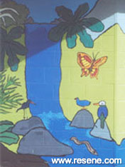 St Patrick's School Bryndwr mural