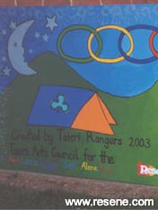 Mosgiel Guide Hall mural