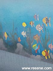 Aquatic themed mural