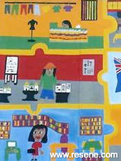 Wesley Primary School mural