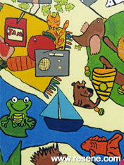 Russell Street Primary School mural