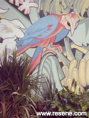 Jungle theme mural