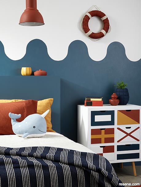 A nautical themed kids bedroom
