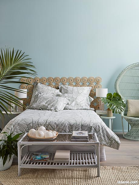 A beach inspired bedroom