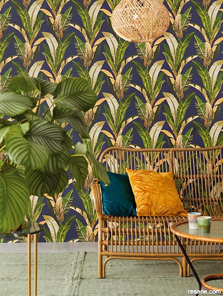 Boldly patterned wallpapers make great feature walls