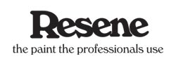 Resene black on white logo