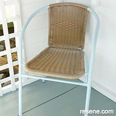 Refinish an outdoor chair