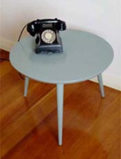 Retro telephone table