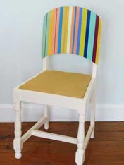 Paint a chair with testpots to make a masterpiece.