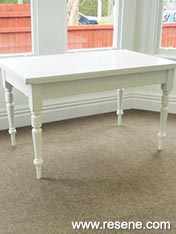 Paint a white table