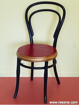 Make a real statement with this theatrical twist on a traditional bentwood chair