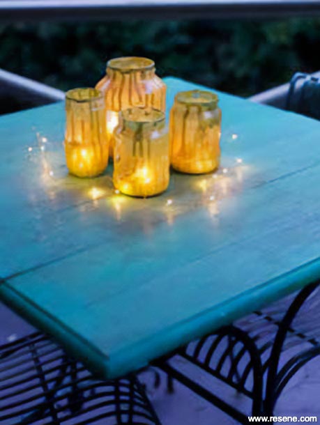 Upcycled jar lanterns
