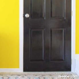 Banish boring white and use a strong yellow for glamour