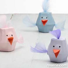 Carton chicks craft