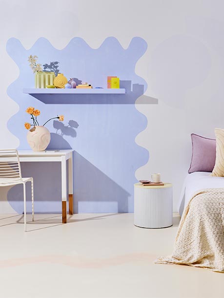 A pastel kid's bedroom design