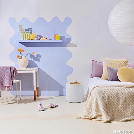 A pretty pastel bedroom