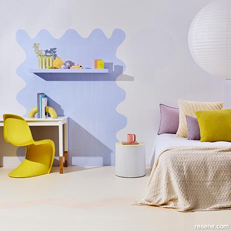 A pretty pastel bedroom for kids