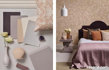 Bespoke luxury chocolate bedroom with handpainted details