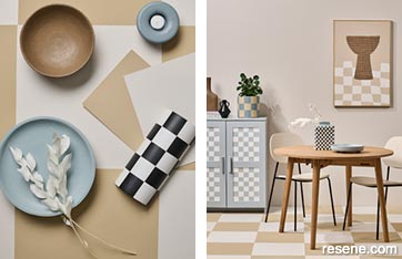 Checkerboard inspired patterns for your home