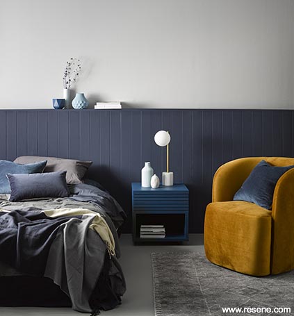 Blue shades in your bedroom, soothe and relax