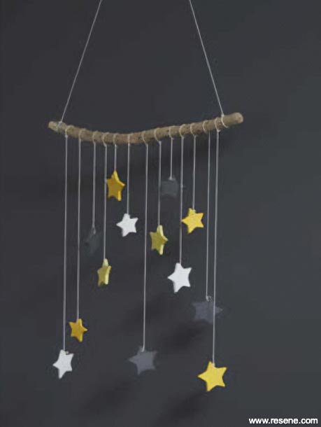 Star mobile for nursery